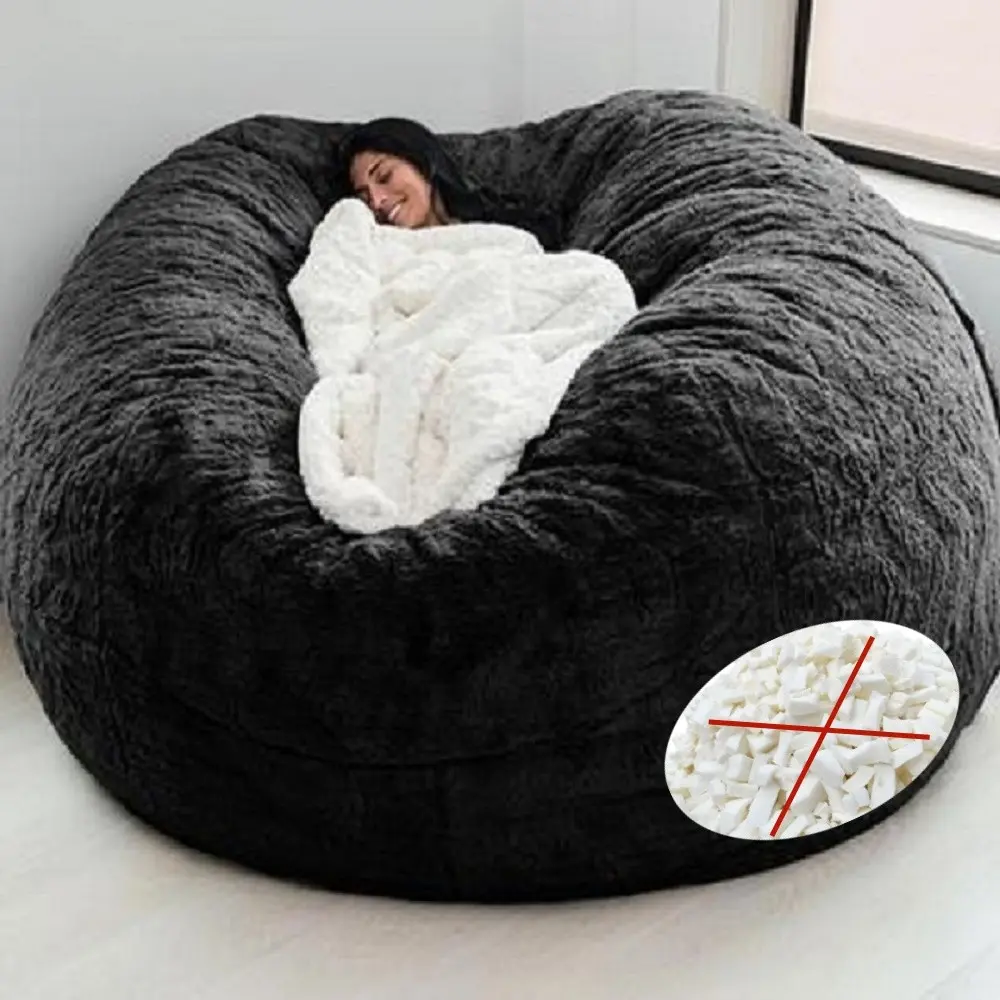 Large Oversized Fashionable Comfortable Sofa Cover, Lazy Man Sofa Bean Bag Outer Shell, No Padding Included, Stylish and Cozy Furniture Protector