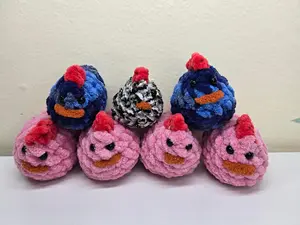 Scrappy Crochet Mini Chicks Handmade