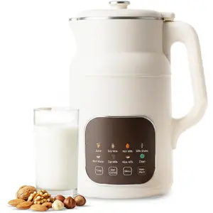 Nut Milk Maker Machine, 59oz - 8-in-1 Almond, Oat, Soy, Rice & Cashew Milk Maker | No Pre-Soaking | 24H Timer, Auto-Clean, 304 Stainless Steel,