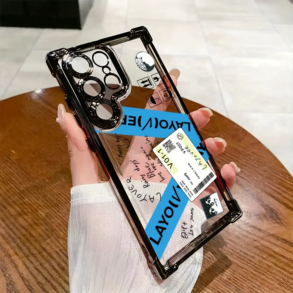 Kpop V Boy Group LAYOVER Smartphone Cellphone Case, Shockproof Transparent Soft Back Casing Cover for Samsung Galaxy S25 S24 S23 S22 S21 FE Ultra Plus 4G 5G Mobile Phone Accessories
