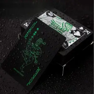 Waterproof Poker Cards, Adult Creative Card Set, Elegant Design, Durable Blue Playing Cards, Foil Coated Plastic Cards, Party Game Cards, Card Games