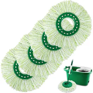 4 Pack Spin Mop  Replacement Compatible with Libman Tornado, Microfiber Mop  for Libman Tornado Spin Mop System, Machine Washable Mop Refill , Easy to Replace