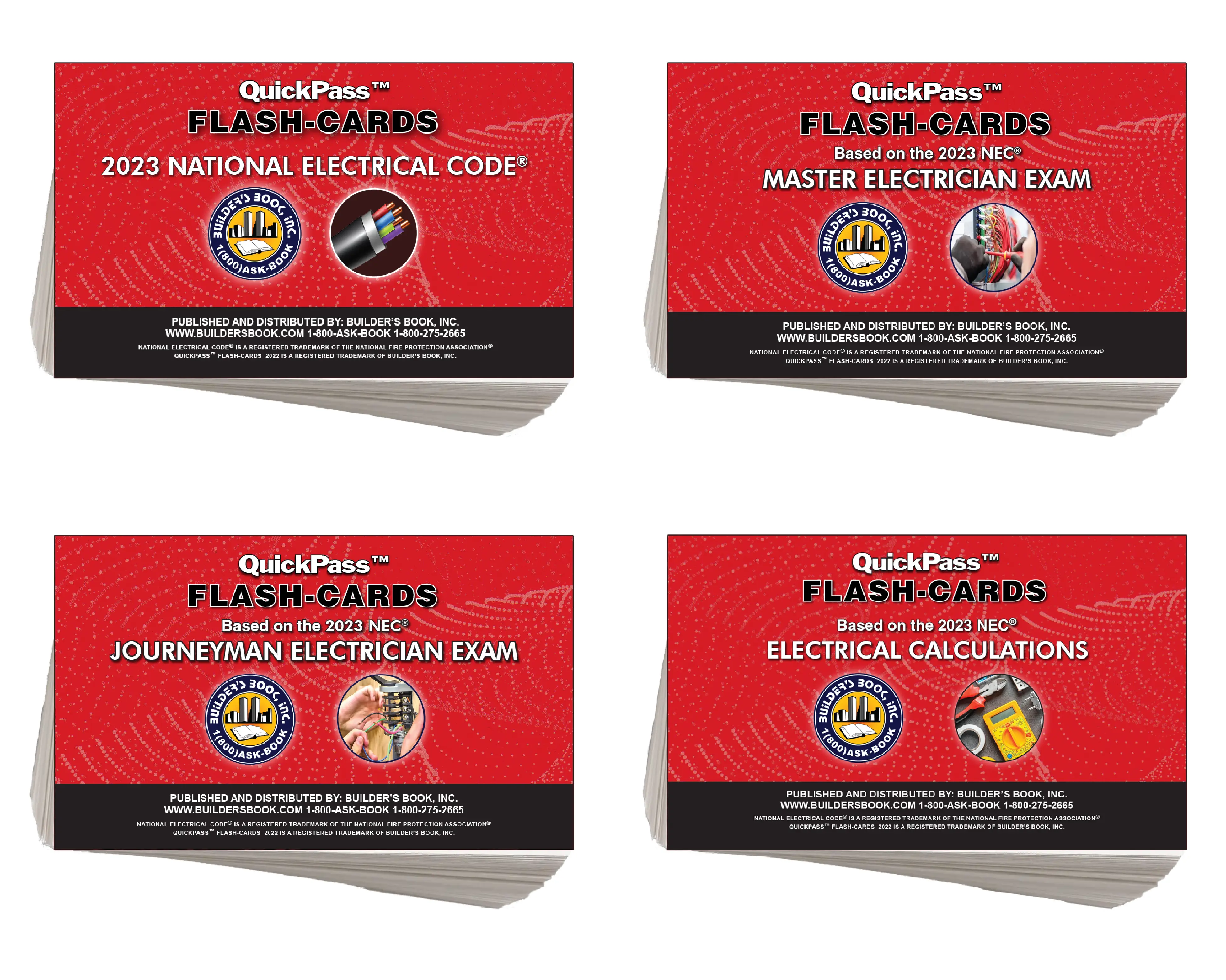 National Electrical Code (NEC) 2023 4 QuickPass Flash-Card COMBO