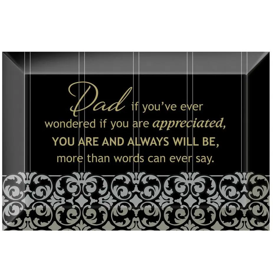 Dexsa Dad If You've Beveled Glass Plaque with Easel