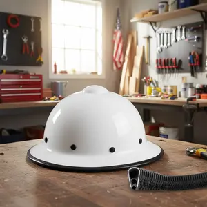 Full Brim Hard Hat Guard Strip 36.6" – Edge Protector for Extra Impact Protection, 1 Pack