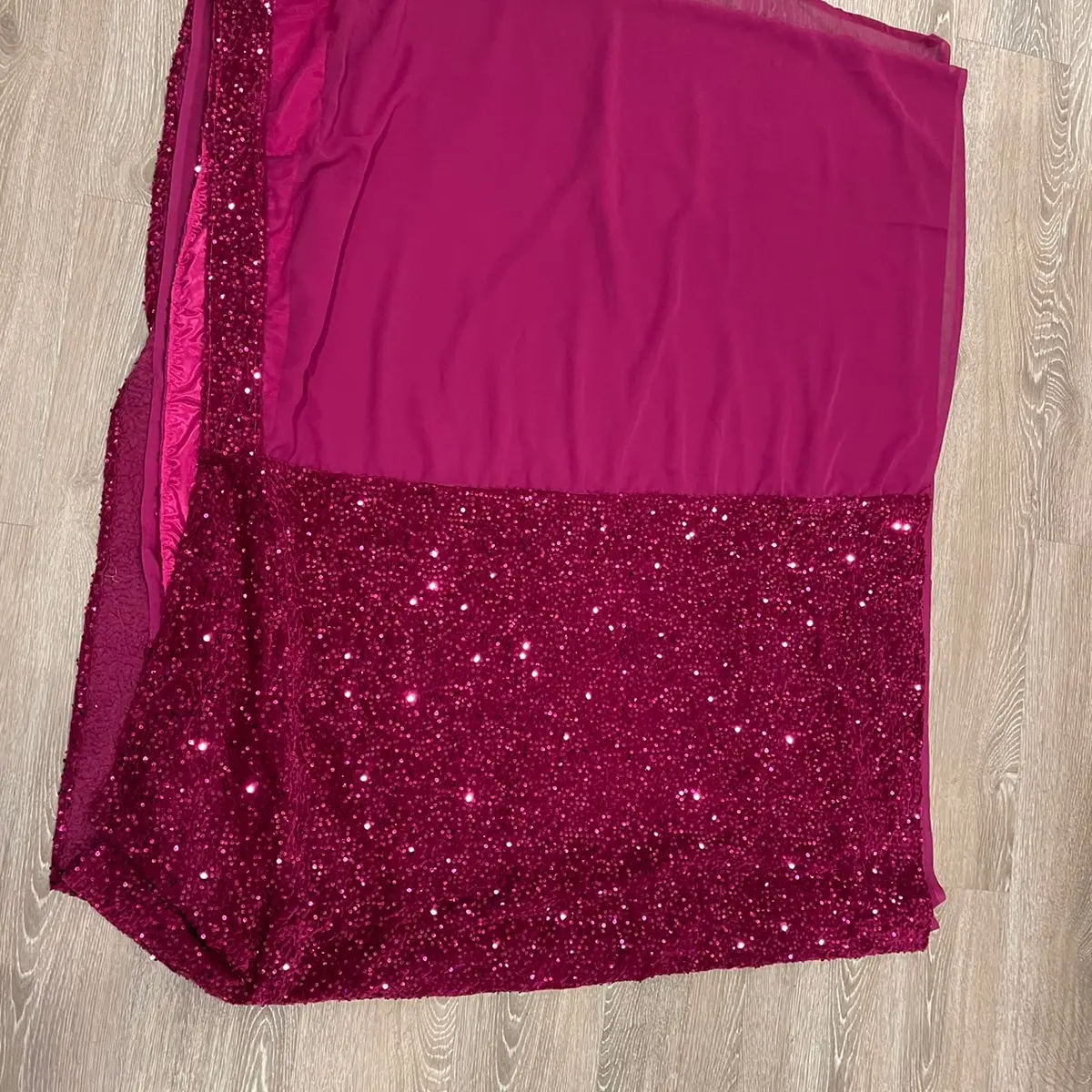 Women's Traditional Ethnic Formal Occasion Saree with Sequined Pallu, Clothes Comes with 36-in Stitched Blouse, Comes With Stitched Blouse, Traditional Saree, Readymade 36-Inch Blouse