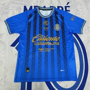 25 26 Chivas de Guadalajara Mexico Liga MX Third Away Blue Short Sleeve Soccer Jersey Fans Version Breathable