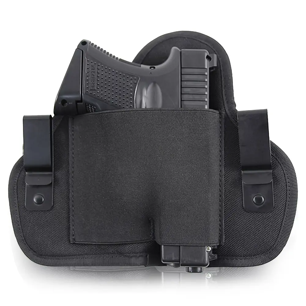 Right-Handed IWB Concealed Carry Pancake Style Holster with Magazine Pouch -r, Suitable for Right-Handed Shooters,   Pistol and Magazine Holder snap closure double stack belt pouch lightweight  Women's  Belt Bag with  backpac pistol waist bag owb holster