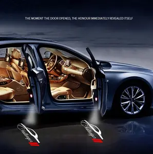 2Pcs Car Logo Welcome Projectors decoration car door for Fio cha11enger accessories Enhance Your Vehicle's Elegance