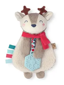 Itzy Lovey™ Plush Teether Toy, Holiday Reindeer