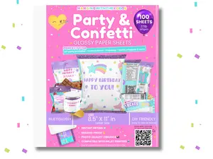 Glossy Chip Bag Paper for Inkjet Printers – Printable Party Favors