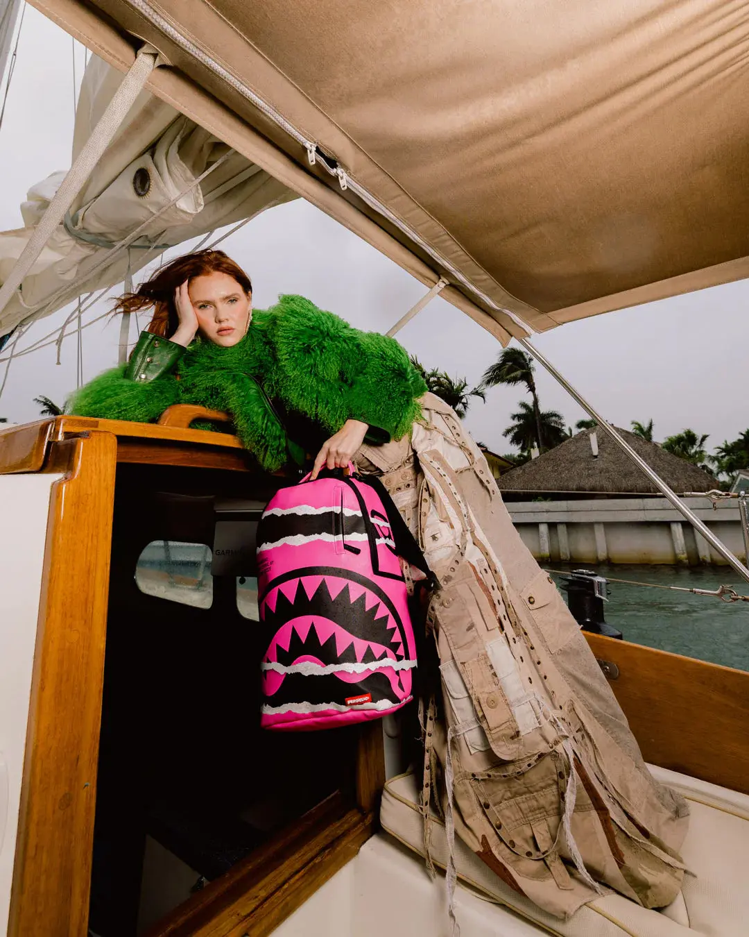 SPRAYGROUND 'Shark Central Split Vision' Functional Backpack, Spraygrounds Luggage & Bags Item
