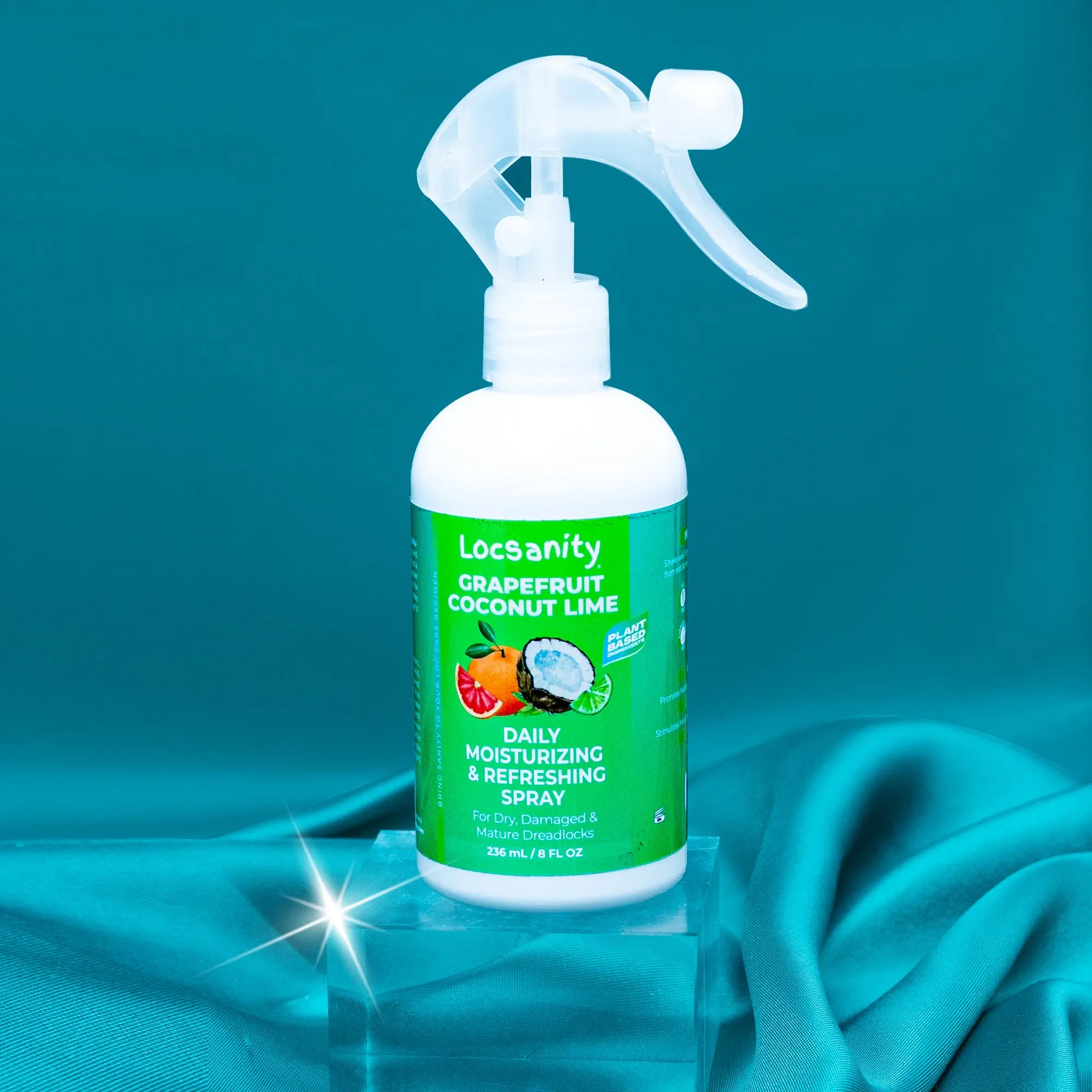 LOCSANITY Loc Tightening Spray Bottle, Gentle Frizz Control Hair Mist with Fruit Extracts & Black Sea Salt, Plant-Based Hydrating Formula for Dry Dreadlocks, Nourishing, Moisturizers & Mists, Cruelty Free, Lightweight, Dry, Damaged, And Mature Dreadlocks,