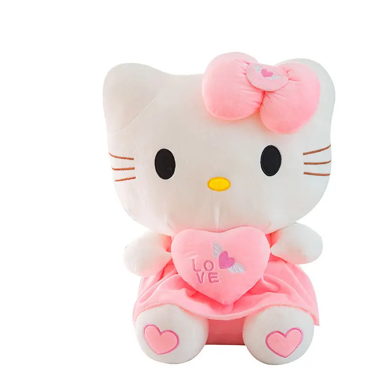 Sanrio Hello Kitty Heart Plush 10 Inch Super Soft Cuddly Love Toy For Girls Birthday Gift And Bedroom Decor