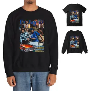 Funny Friday T Shirt 1990s Movie Hip Hop Film Chris Tucker Ice Cube Shirt Halloween Men's Sweatshirt, Cotton Menswear Top, Streetwear, Casual Crewneck Tshirt