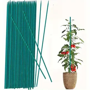 10pcs Sturdy Bamboo Plant Stakes for Robust Plant Support, Garden Trellis and Indoor Gardening - Wooden Garden Stickers for Labeling and Flower Support