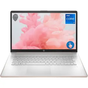 HP Business Laptop, 17.3" HD+ Touchscreen, Intel Core i7-1355U, up to 64GB RAM, up to  2TB SSD, Webcam, HDMI, Backlit Keyboard, Fingerprint Reader, Wi-Fi 6, Windows 11, Pale Rose Gold