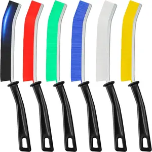 6Pcs Hard Bristle Crevice Cleaning Brush, Multifunctional Premium Crevice Cleaning Tool, Designed for Cleaning Narrow Spaces, Suitable for Toilet, Faucets,Kitchen,Grout,