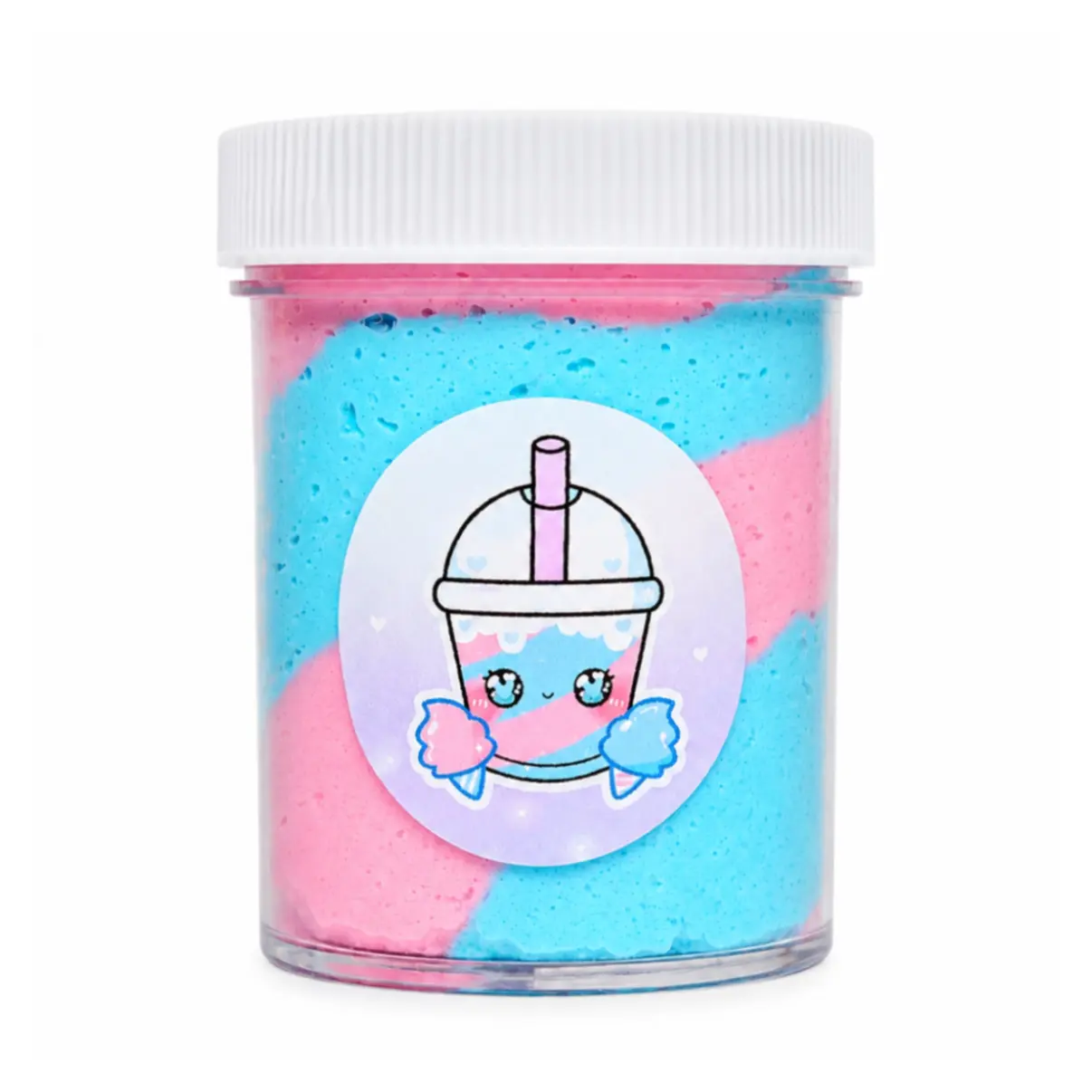 Cotton Candy Icee Slime – Crunchy Snowfizz Cotton Candy Scented ASMR Slime