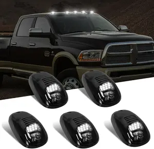 LED Cab Lights, Rooftop Marker Running Light Compatible for Dodge Ram 1500 2500 3500 4500 5500 2003-2018 Super Duty Pickup Truck (Smoked White)