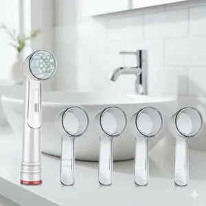 Oral B Electric Toothbrush Replacement Heads 4-Pack Detachable Brush Heads with Travel Case Compatible with Various Models for Plaque Removal Professional Dental Care Oral Care Tools Oral Hygiene Accessories