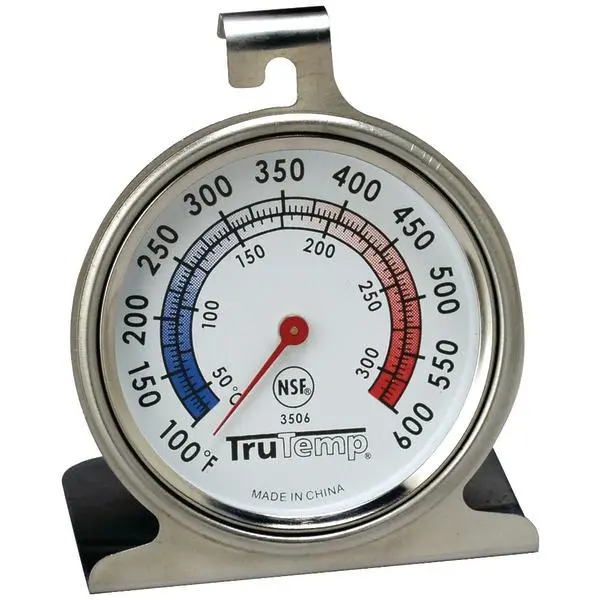 212 MAIN 3506 NSF Listed Stainless Steel Oven Thermometer - 2.5 in Dial-Type, Accurate Temp (100 F-600 F), Hangs or Stands, Home Kitchen Cooking Tool for Home Improvement Use