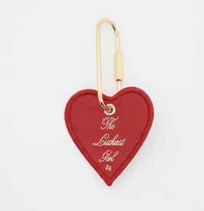 Glam Embroidered Motif Statement Bag Charm - Stylish Backpack Charm, Keychains for Women, Purse Accessory, Wallet Tag, Mini Gifts for Women, The Luckiest Girl Motivational Birthday Item