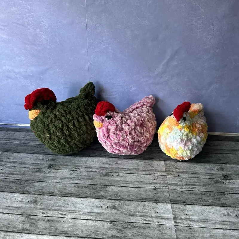 Limited Edition Handmade Crochet Chicken Plushie