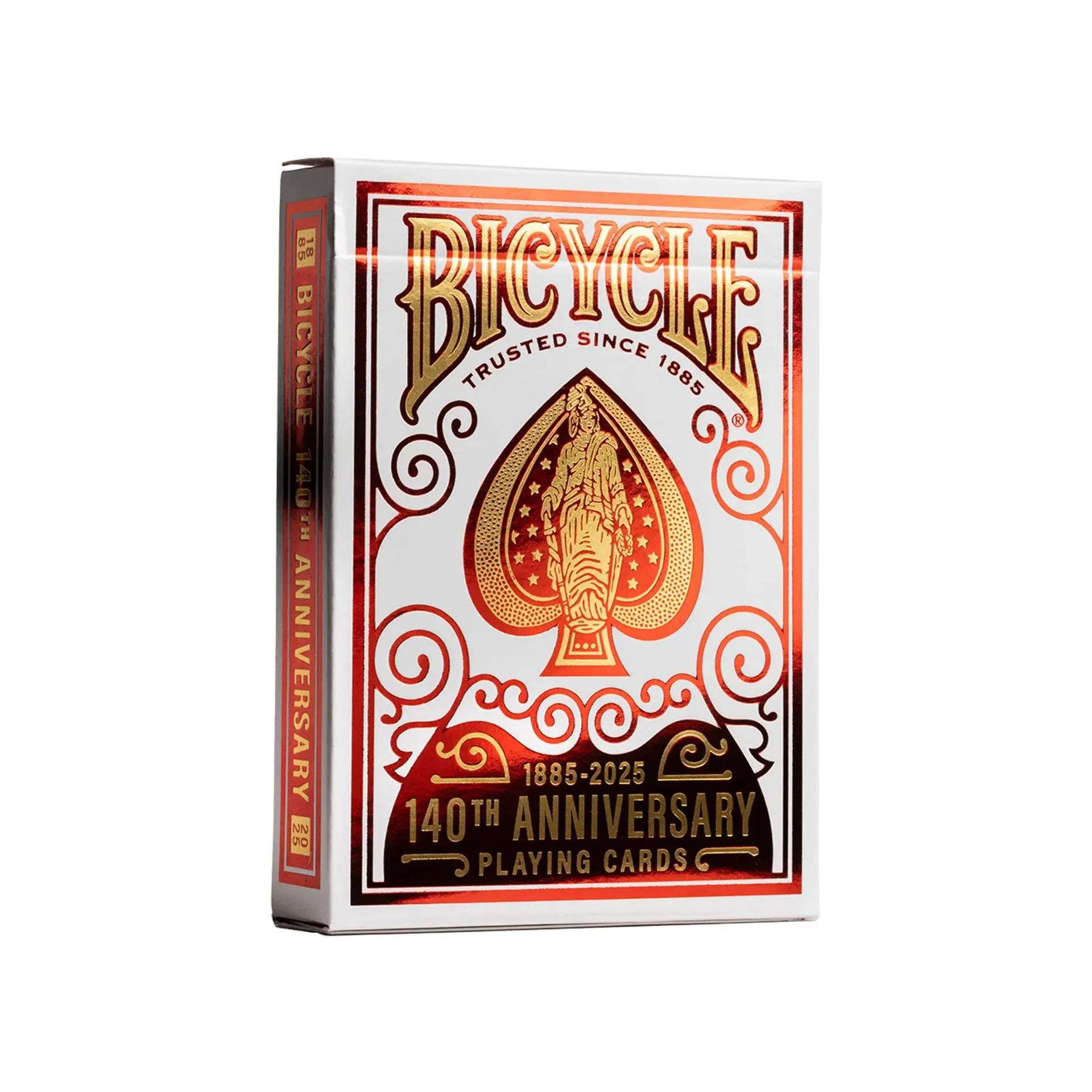 Bicycle Metalluxe Gold Foil Playing Cards - US Playing Card Co 140th Anniversary Limited Edition Vintage Commemorative 6-Deck Half Brick, Celebration Item with Vintage-Style Courts, Collector-Worthiness Quality for 12+ Years Toys & Hobbies Games