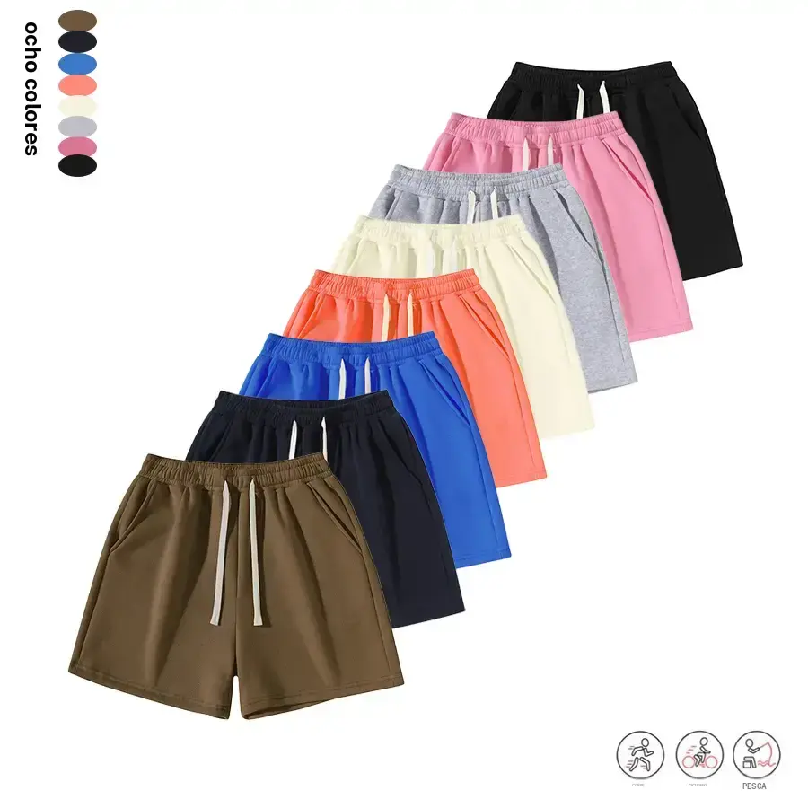 Men’s Casual Athletic Shorts - Adjustable, Pocketed, Breathable, Streetwear, Mid-Waist, Drawstring Closure, Fitted Cut, Solid, Multi-Size, Ideal for Summer Outdoor Activities, Adjustable Men's Shorts, Pocketed Men's Shorts