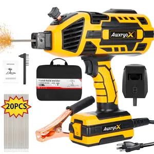 Portable Electric Welding Machine, 20-120A Upgraded 110V Handheld ARC Welding Machine with IGBT Inverter 6 Variable Current Adjustment, Welding Tool Set for 3/32"-1/8" Welding Rod Gift