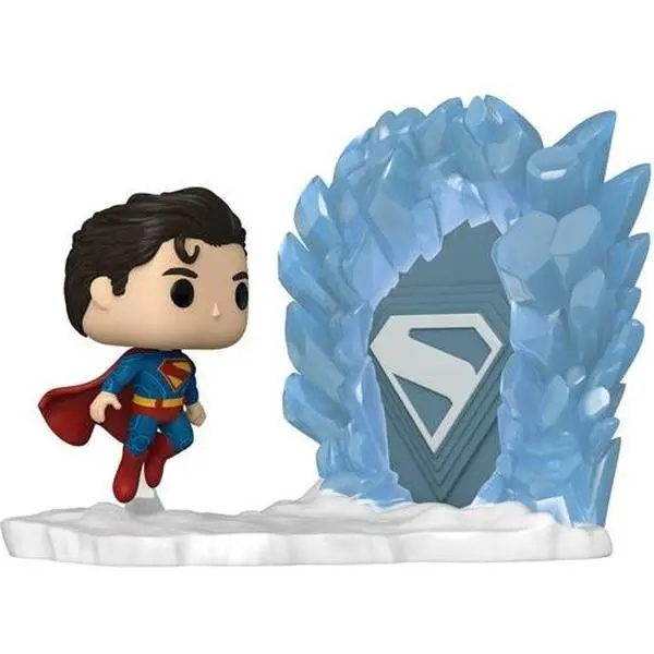 Funko POP! Moment: Superman - New TV/Movie Character Superman and Fortress of Solitude Collectibles Vinyl Figure/Statue, Multicolor