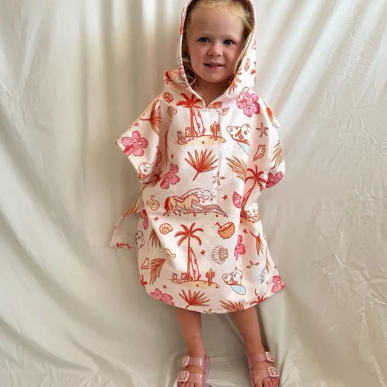 Coastal Cowgirl, Hooded Towel, Soft Microfiber, Snap Sides, Beach Must have, Summer Style, Bath time