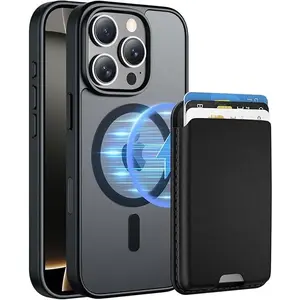 【With Detachable WalleMagnetic】 for iPhone12/13/14/15/16/17 Compatible with MagSafe, Credit Card Holder with Slim Shockproof Protective purse Phone case Cover #YJFGCXK