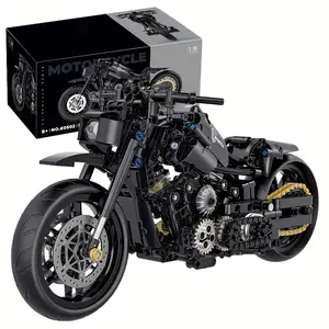 586-Piece 1:8 Tech Motorcycle Building Blocks – DIY Assembly Model Kit, Compatible with 4.9mm Bricks, Perfect Gift for Thanksgiving, or Birthdays