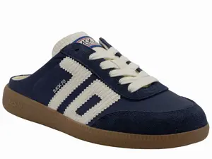 Back 70: EASTER in NAVY Backless Sneakers