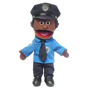Policeman Puppet, Black (14")