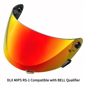 Motorcycle Photochromic Visor - Acrylic & Polycarbonate Integrated Visor for BELL Qualifier DLX MIPS RS-1 Helmet, Anti-Fog UV Protection, All-Seasons All-Day Riding Shield