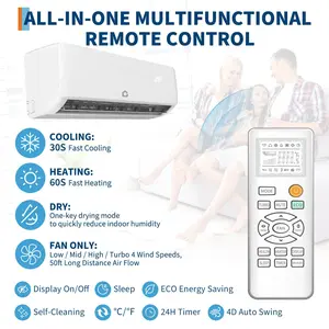 OP-12000 BTU Mini Split Air Conditioner Heat Pump System,19 Inverter Mini Split AC/Heating System, Ductless Wall Mount AC Cool Up to 750 Sq. Ft, Installation Kits,