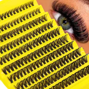 8-16mm D Curl 200pcs 40D Eyelashes, Mixed Lengths, Natural Fluffy Cluster, Thick DIY Eyelash Kit, Reusable Makeup Tools, Eyelash Cluster, Eyelash Cluster, Individual False Eyelashes, Eyelashes, False Eyelashes, Eyelash Extensions