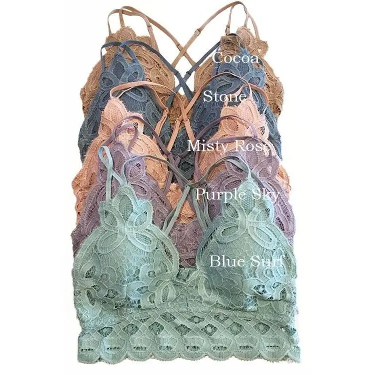 Women's Soft, Stretchy, Light Crochet Lace Bralette - Everyday Comfort Underwear, Straps, Fabric, Chic, Cotton, Adjustable, Comfortable, Fit, Floral, Style