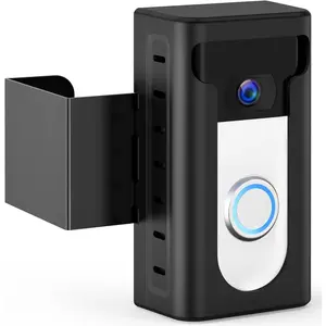 2024 Upgrade Anti- Video Doorbell Mount, Not Block Doorbell Motion Sensor, Adjustable No-Drill Mounting Bracket Wedge Holder Accessories for  Rentals Office, Not for  Door