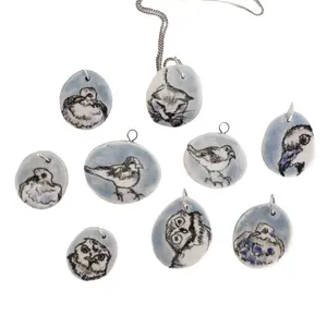 Ceramic Mystery Cat Charms - Backyard Visitors