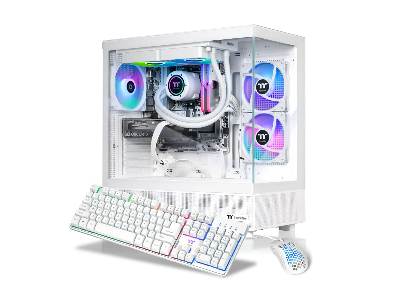 Thermaltake Gaming Desktop PC V27S-B85K-56T-LCS AMD Ryzen 7 7800X3D 32GB DDR5 1TB NVMe SSD GeForce RTX 5060 Ti Windows 11 Home