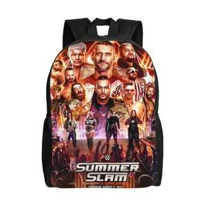 17 Inch WWE Backpack Cute Lightweight Wwe elite Laptop Backpack Casual travel Daypack Bron Breaker stuff for friends, colleagues, family