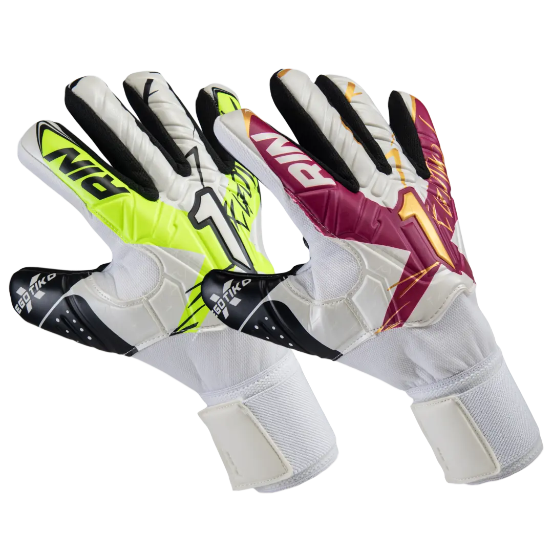Rinat Egotiko X Training Spines Soccer Goalkeeper Gloves with HG+ Palm & Finger Protection New!