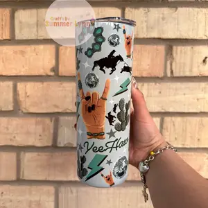 Yeehaw disco tumbler