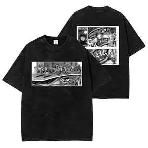 Gyro Zeppeli T-shirt | JoJo's Bizarre Adventure: Steel Ball Run | JoJo fan gift | Japanese Manga Washed T-shirt