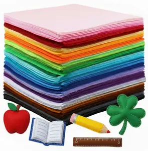 120 Pieces Colored Felt Sheets, 3 Sets of 40 Assorted Colors, Non-Woven Fabric for Crafts & Decoration, Soft Non-Woven Felt for Sewing, Scrapbooking & DIY Projects
