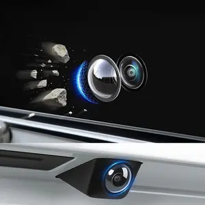 Car Front & Rear 360° Panoramic Image Camera Protective Cover HD Anti-Fog Anti-Rain Anti-Dust Anti-Sand & Collision Lens Protective Film Universal for All Models Premium Auto Lens Guard